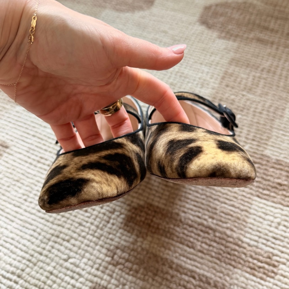 Loeffler Randall Ginger leopard print Mary Jane flats - Picture 6 of 9